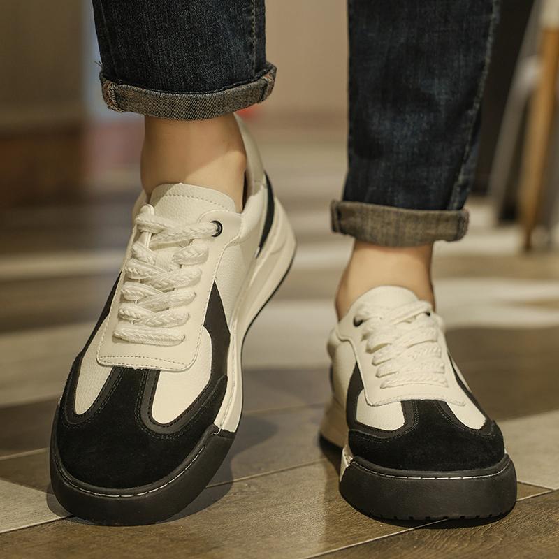 Fashion Four season men's board shoes rendy and versatile minimalist style Outdoor street Quality Daily Youth Casual Leather Shoes Hot