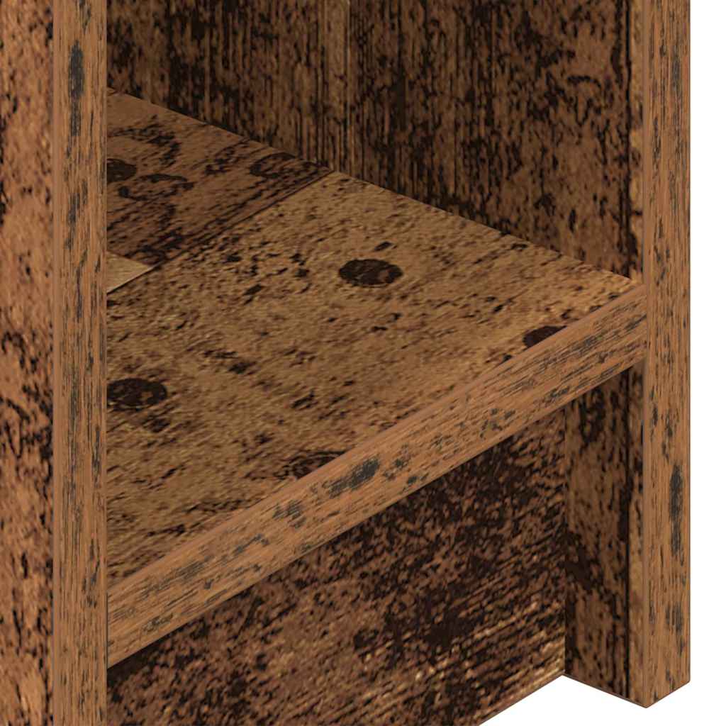 Nightstand with Drawer Rustic Wood Look 20 X 36 X 60 Cm