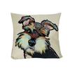 Fashion Cartoon Dog Waist Throw Cushion Cover Linen Pillow Case Home Sofa