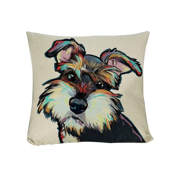 Mote Tegneserie Hund Midje Kast Putetrekk Lin Putetrekk Hjem Sofa