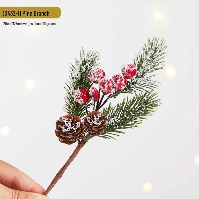 Künstliche Weihnachts-Kiefern- und Rattan-Girlande mit Tannenzapfen zum Aufhängen an der Wand