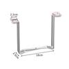 Stainless Steel Foldable Trash Bag Holder - Kitchen Countertop Garbage Bag Stand & Organizer