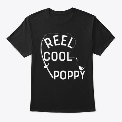 Reel Cool Poppy Rybářský Dědeček Otcové Standardní Unisexové Tričko