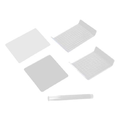 5Pieces Clay Shaping Sculpting Tool Acrylic Board Clay Shaping Sheet with Acrylic Clay Roller Clay Rolling Pin