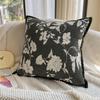 Vintage Floral Soft Chenille Decorative Pillow Cover 45x45cm Brown Grey Green Cushion Cover for Sofa Bed Home Living Room Decor