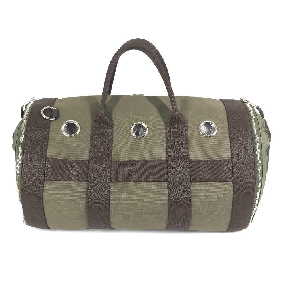 HERMES  H068639CKAA 2WAY Hand Bag Dog Carrier Shoulder Bag Duffle Bag
