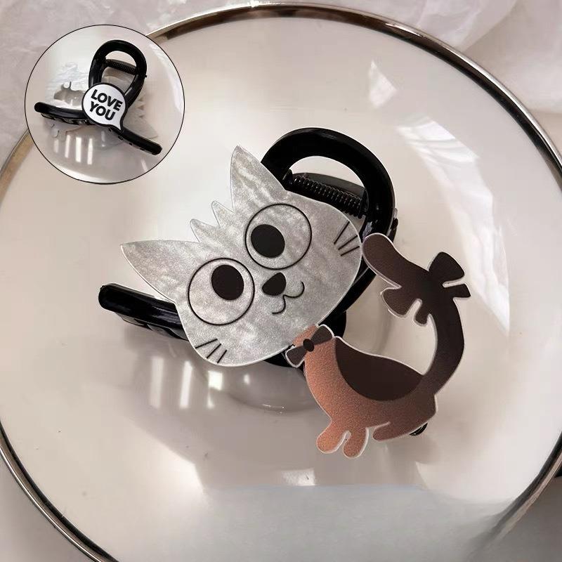 Cartoon Claw Cat Hair Accessory Sweet and Versatile AB Side Hair ClipShark Clip At The Back of The Head