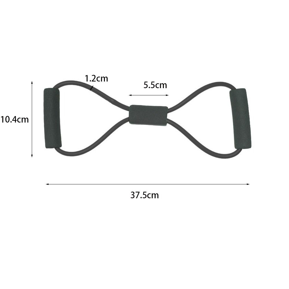 TPE Yoga Stretch Band 8-shaped Elastic Band High Quality Yoga Belts  Home Fitness Equipment