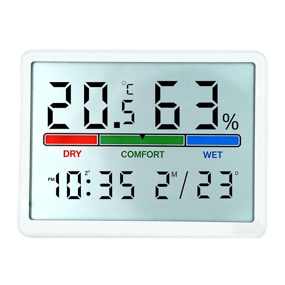 

Digital Home Indoor Temperature Humidity Meter with LCD Display - Professional Thermometer Hygrometer Sensor for Weather Station белый