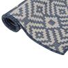 VidaXL Outdoor Flatweave Rug 80x250 Cm Blue Stripes