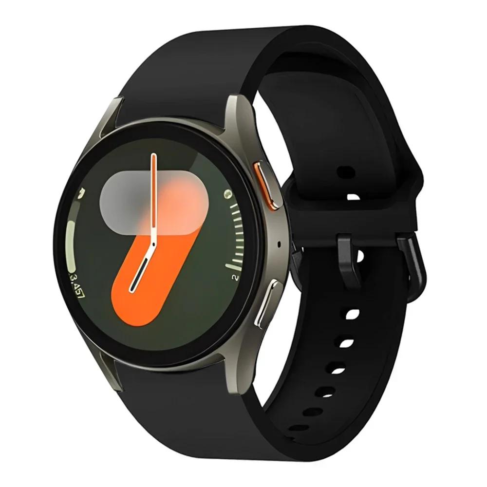 Oryginalny Silikonowy Pasek Do Samsung Galaxy Watch 7/6/5/4 44mm 40mm 5 Pro Sportowa Bransoleta Galaxy Watch 6 4 Classic 47mm 43mm Pasek