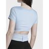 Non-Exchangeable Non-Returnable] Beauty Back Yoga Clothes Short Sleeve Tops Slim-Fit with Brassiere Pad Sports T-Shirt Pilates Workout Clothes