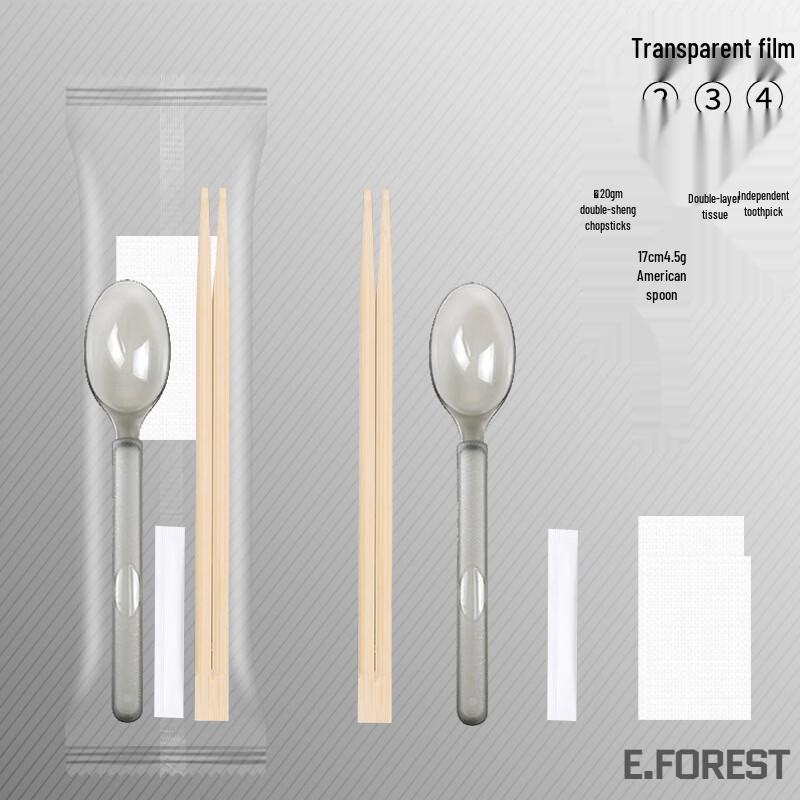 

Disposable Bamboo Chopstick & Spoon Set