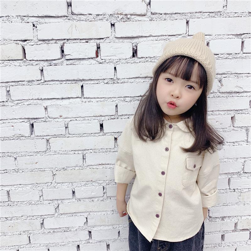 2022 Children's Clothing Spring New Girls Korean Spring Embroidered Shirts Spring Shirts
