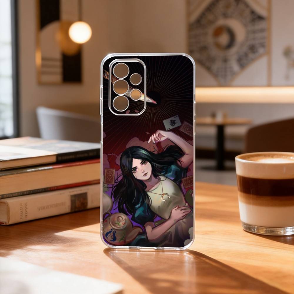 

A-Alice M-Madness R-Returns Phone Case For Samsung S25,S24,S21,S22,S23,S30,Ultra,S20,Plus,Fe Transparent Cover Samsung S20lite
