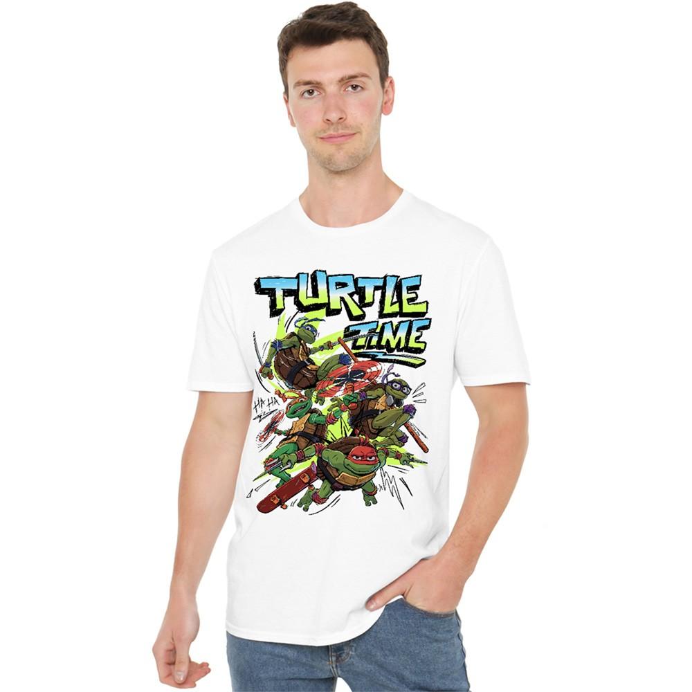 Tmnt: Mutant Mayhem Turtle Time Group T-Shirt S-5XL White XL
