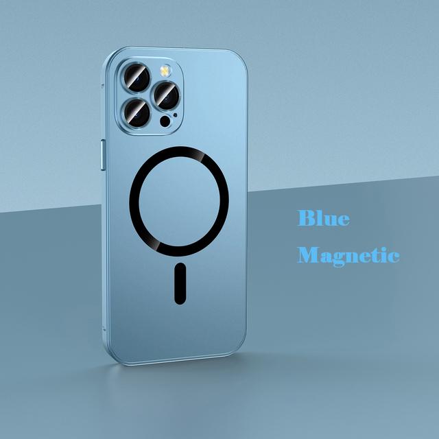 Luxurious Aluminium Magnetic Phone Case For For Iphone 12 13 14 1 16 17 Pro Max Plus 17 Air Lens Glass Protective Metal Phone Cover