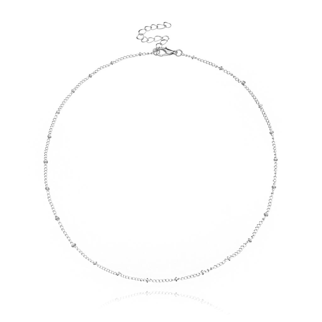 Europe, America, Simple Double-layer Stacked Back Chain Love Necklace Female, Harajuku Hip-hop Peach Heart Necklace