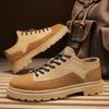 2024 Brand Thick Bottom Designer Ankle Boots Men Outdoor Comfortable Walking Boots High Top Classic  Men Casual Leather Shoes