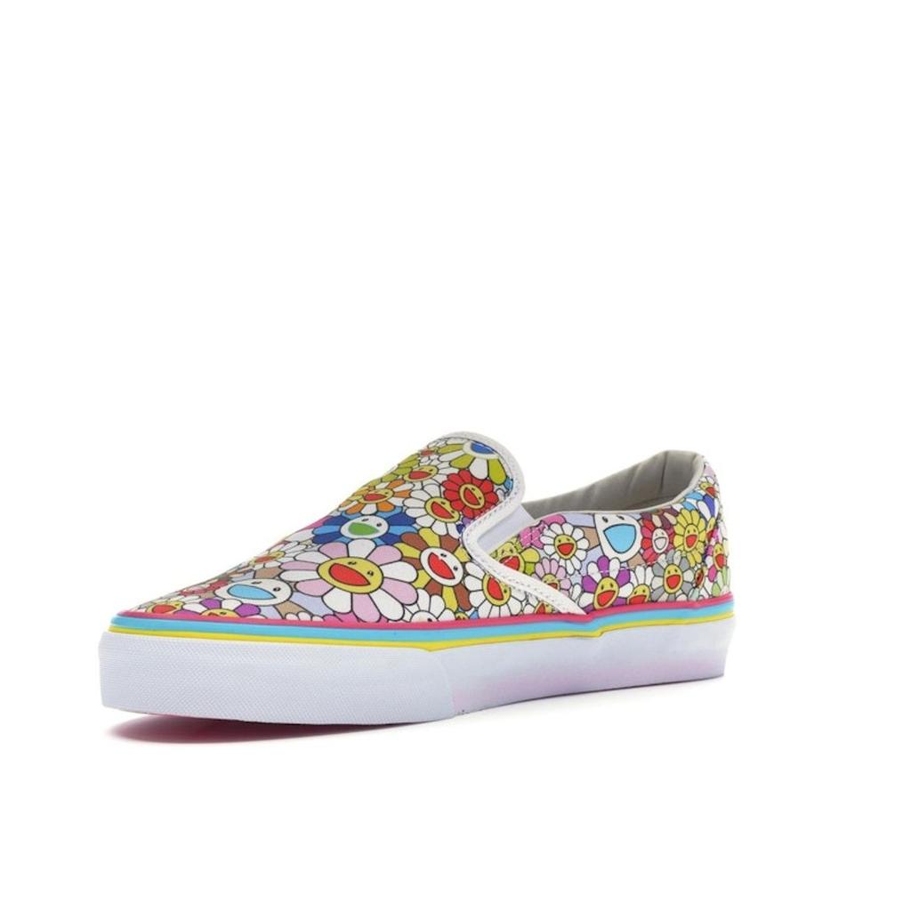 Vans Takashi Murakami Classic Slip-On LX Multi Flower Unisex Sneakers White VN-0ZSIGQC