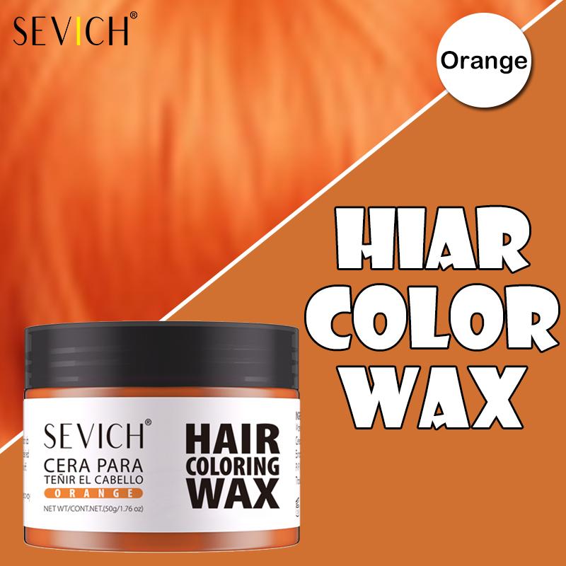 

SEVICH Одноразовая красящая глина для волос для самостоятельного окрашивания Легко смываемый воск для волос Цветной крем для волос Стойкий цвет волос Временная моделирующая паста 13 цветов