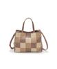 Leather Patchwork Tote Bag with Shoulder Strap TREASURE TOPKAPISmooth