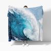 The Great Wave off Kanagawa Flannel Blanket for Sofa Decoration Art Out Door Decoration Sea Surf Blanket Throw Blankets For Bed