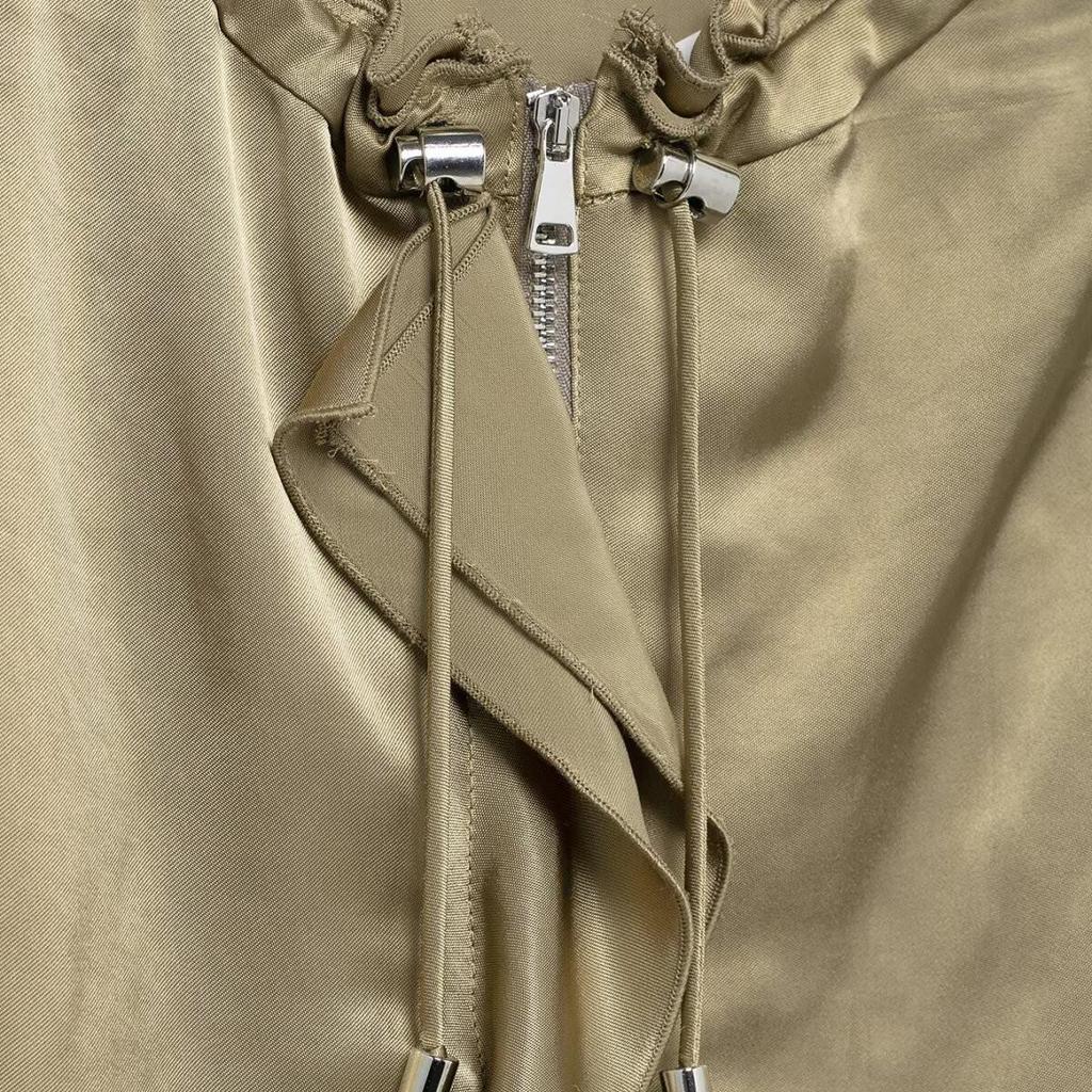 Jachetă lejeră casual de damă cu textură de mătase stratificată, primăvara 2025