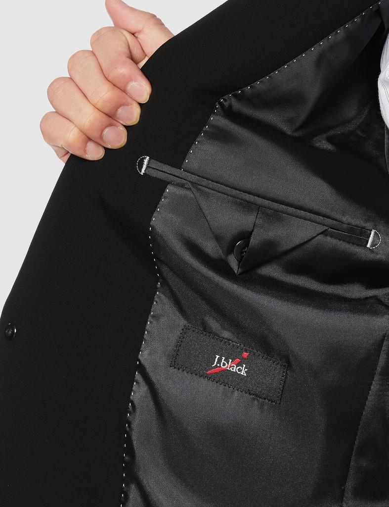 Takakyu Ultra Black Formal Waist Made in Product 110013423100210 Men's Suit, 2-Way Stretch, Adjuster, Water-Repellent, Anti-Static, Japan, 100% Wool,