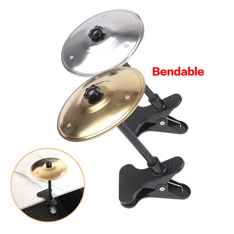 Desktop Crash Cymbal Musical Saucer Car Crash Cymbal Alloy Crash Drums Cymbal Drum Mini Drum Easy To Install Clip-On