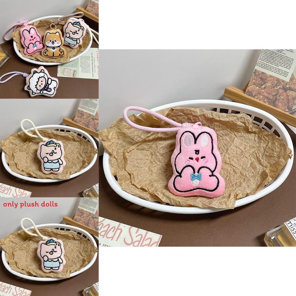 Plüsch Hund Schwein Und Kaninchen Schlüsselanhänger Mit PP Baumwollfüllung Für Geschenk Und Sammlung