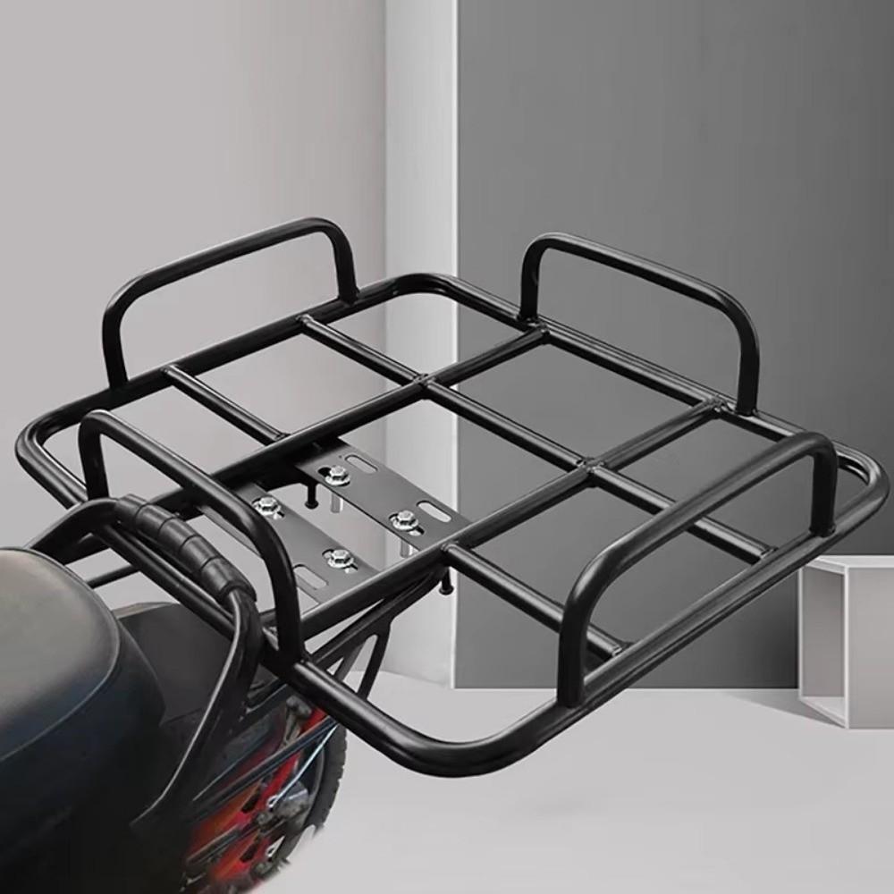 Rear Grille Loading Food Delivery Box Rack Black Freight Rack For Motorcycle Electric Bicycle