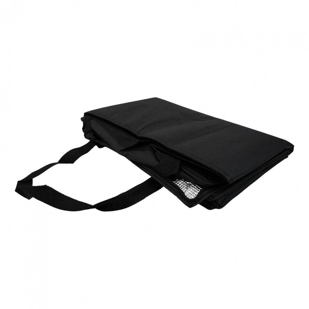 1PC Insulated Food Bag For Pizza Delivery Reliable And Easy To Open Black & Red