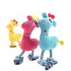 Gıcırtılı Yavru Oyuncakları Peluş Yavru Diş Kaşıma Eğitim Oyuncakları Küçük Köpekler için Köpek Oyuncakları Sevimli Düğüm İnteraktif Köpek Oyuncağı