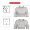 Women Liner Duck Down Jacket O-neck Variable V-neck Female Winter Keep Warm Collarless Ultralight Quilted Puffer Coat
