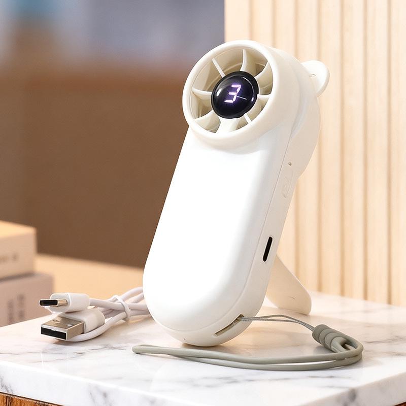 Portable Handheld Turbo Fan: USB Rechargeable, Silent, High-Speed, for Outdoor Use