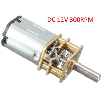 12V DC 300 u//Min 300RPM Metal Gear Motor Mit Zahnrad N20 3mm Wellendurchmesser