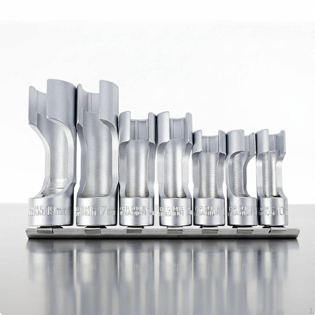 7 Pieces Wrench Set Low Design Slotted Crafted Construction for Mechanics, Auto Technicians,