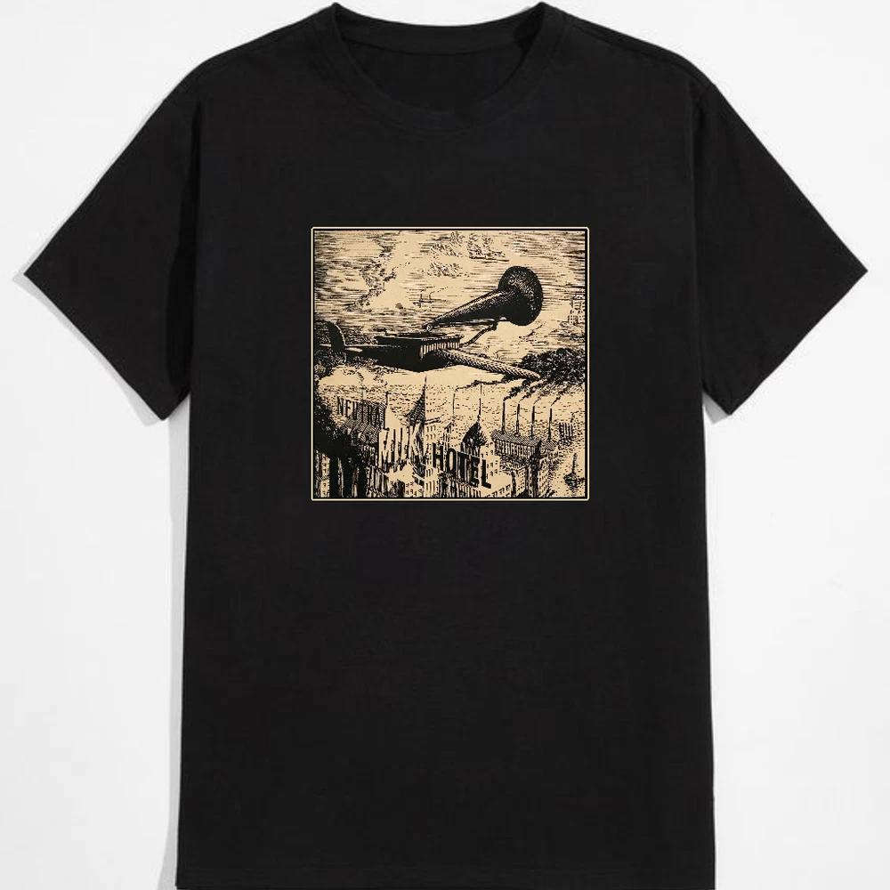 Neutral milk hotel tour 2014 brown tshirt size s5xl S