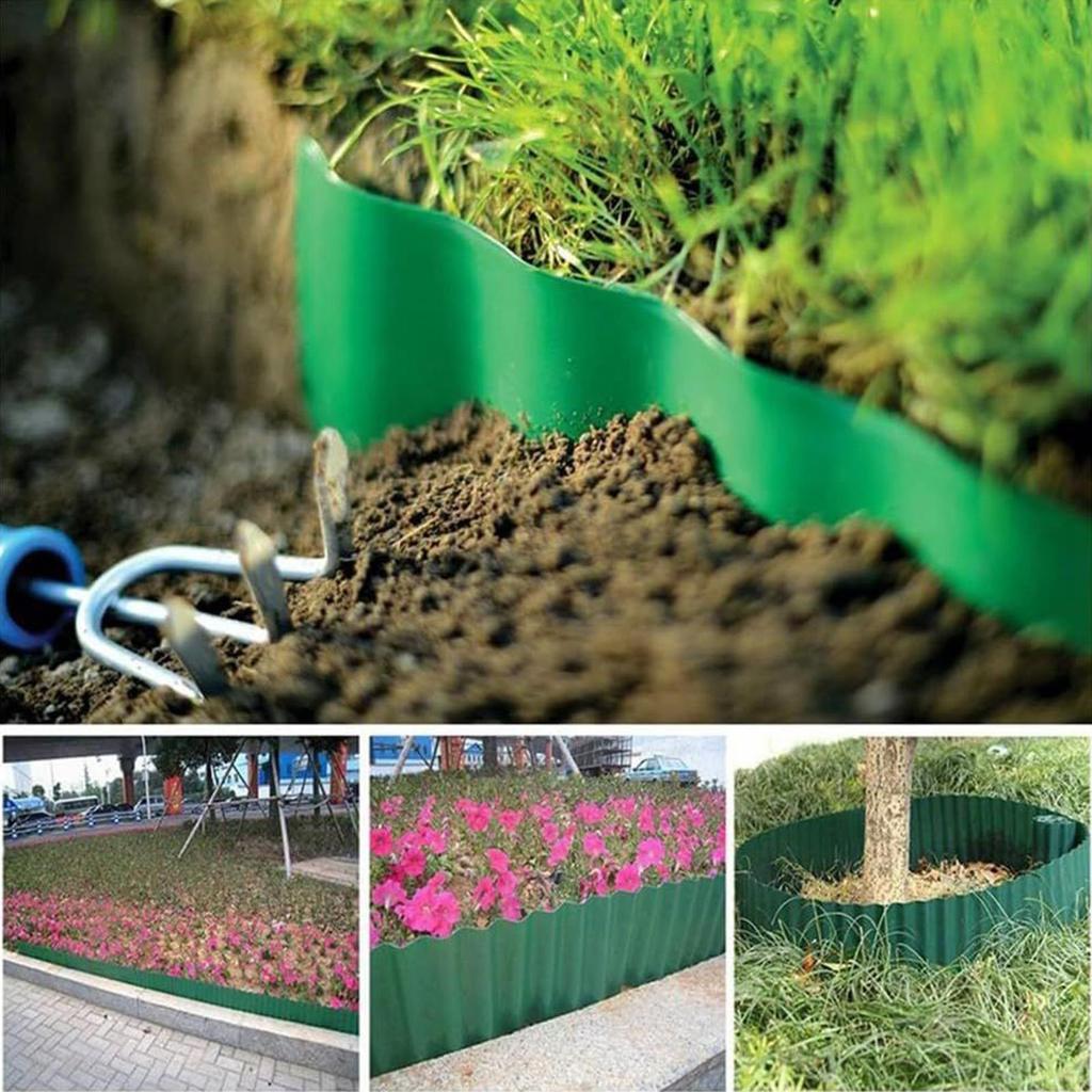 Garden Grass Lawn Edge Border Fence Path Flexible Lawn Edging Border Fence Outdoor Landscape Garden Decor