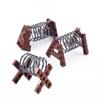 MOC Military War Accessories WW2 Soldier Building Blocks Roadblock Motorcycle Case Container Bag Brick Toy