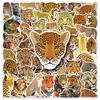 Leopard Graffiti Stickers (50-Pack) - Creative Cartoon Animal Designs for Water Bottles, Skateboards, and Luggage.