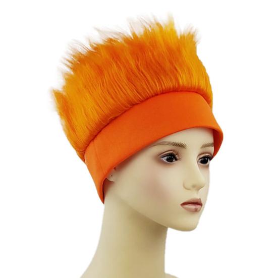 Hairy Costume Headband Empty Top Design Headband Wig Decor Elastic Soft Headgear Ball Fan Hair Accessory