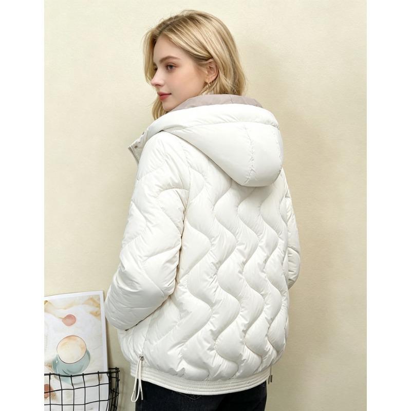 Women S Short Hooded Cotton Padded Winter Casual Coat