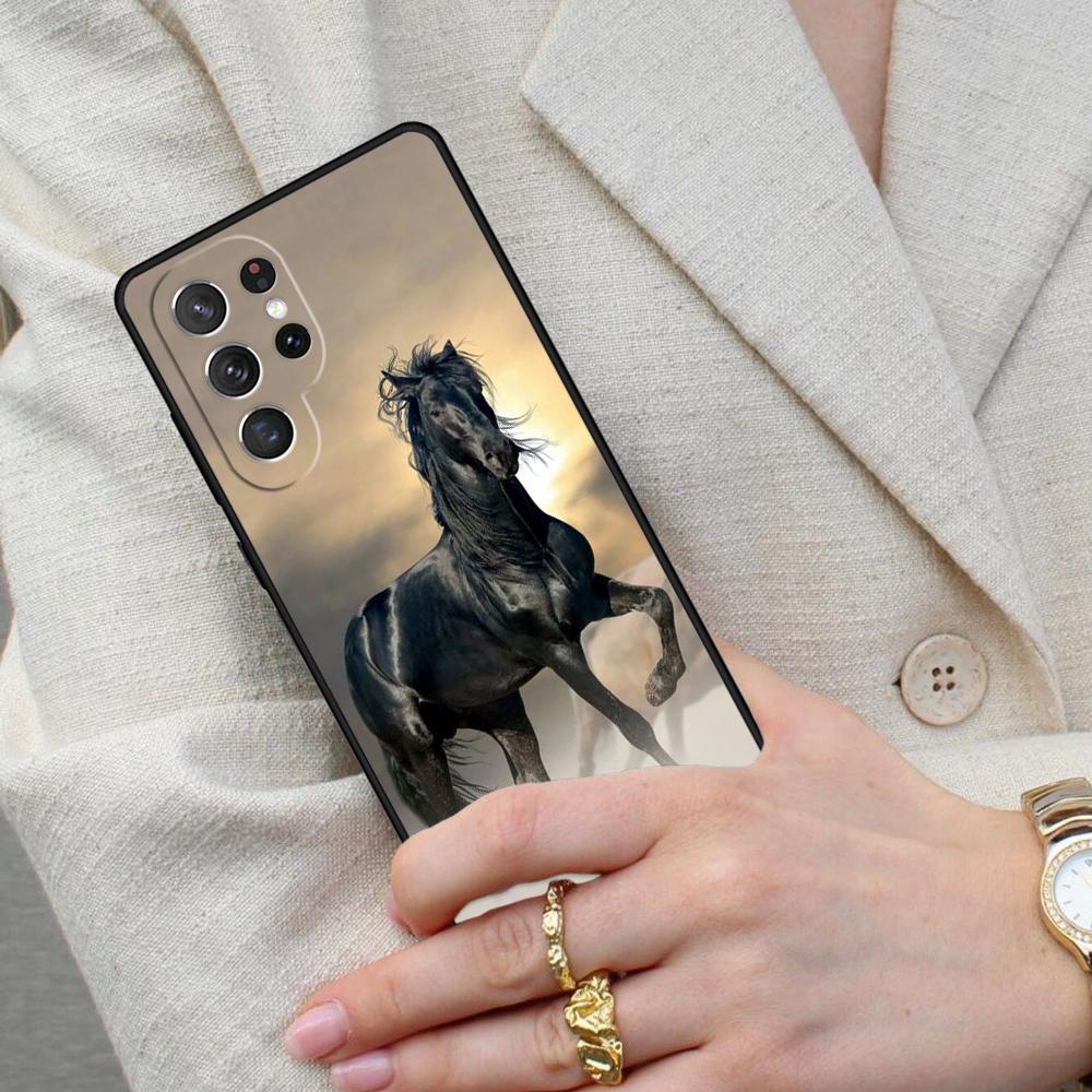 Horse Animal SOFT Cell Phone Case for Samsung Galaxy S26 Ultra S25 S24 S23 S22 S21 S20 Note10 Cover