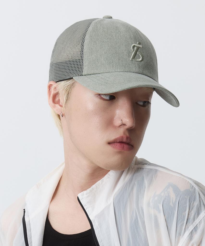 Beullaegsaenjeu Vintage Washed Mesh Ball Cap (3 Colors)