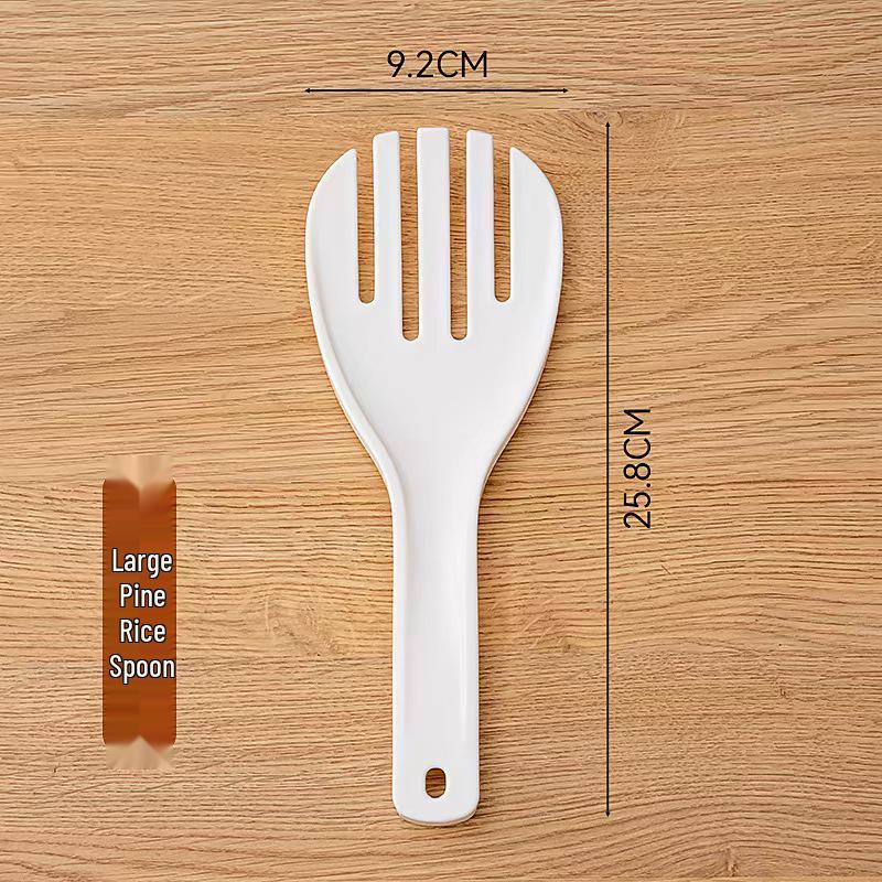 Große antihaftbeschichtete Reisschöpfkelle - Fünf-Finger-Griff, ideal für Restaurants und Kantinen.