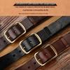 Men's Genuine Leather Retro Distressed Handmade Belt, Korean Style Casual Versatile for Jeans