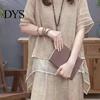 Blouse Pants Set 2 Pcs/Set Women Top Round Neck Half Sleeves Irregular Hem Dating Outfit Wide Leg Elastic Waist Trousers Daily Leisure Pantsuit