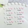 ins Pink and White Mini Bowknot Nail Art Accessories Resin Girly Wearable Nails DIY Decoration Materials